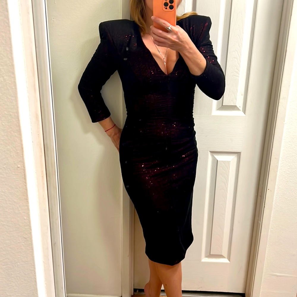 Vintage sequin couture dress.